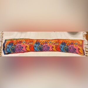 Laurel Burch Multicolor Silk Scarf
